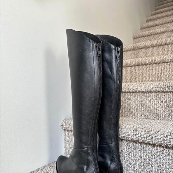 Alexander Wang Black Tall Leather Zip Sigrid Boot-38 - Picture 3 of 6